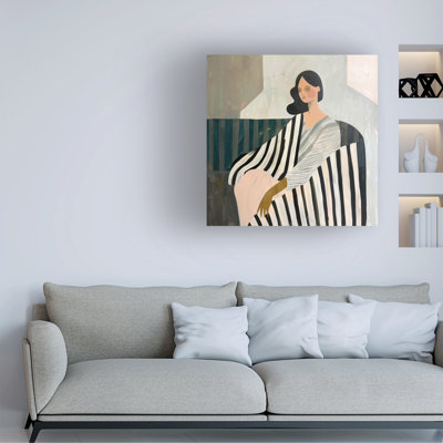 Mowzu Woman In Recline Canvas Art