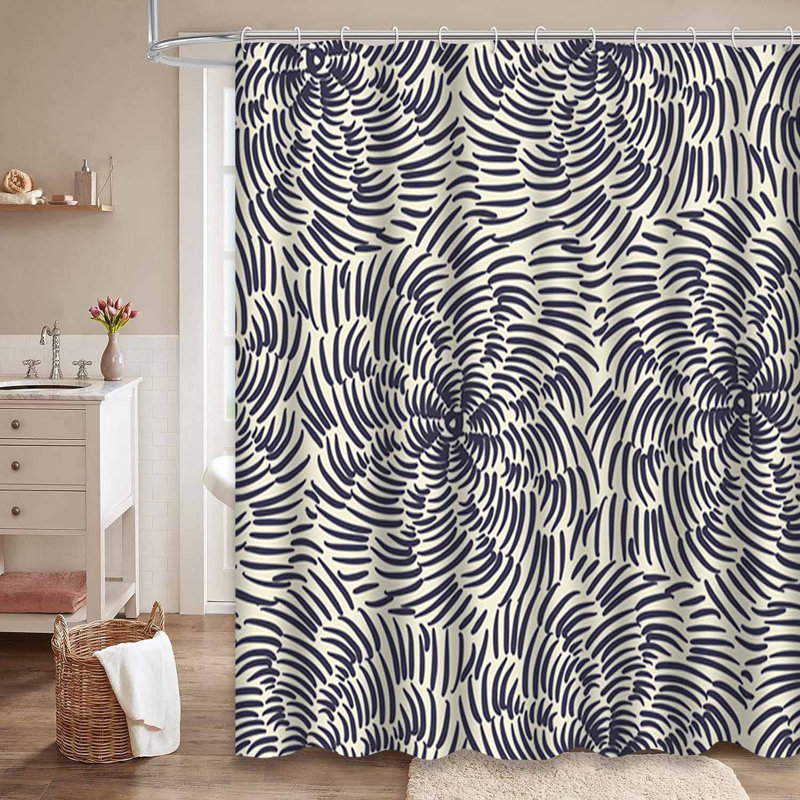 Rideau de douche Abstract Line, L 72 po x l 78 po