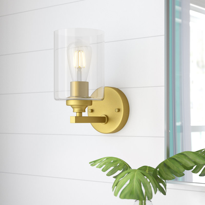 Corine Dimmable Vanity Light, Brass, 10" H x 23" W x 23" D, 3 Lights