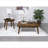 Hayward Walnut Brown Square Wood Coffee Table