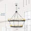 Lustre 47 pouces à 2 niveaux et 56 lumières à roulettes 47 pouces