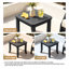 Solid Wood Teak Outdoor Side Table-114983520