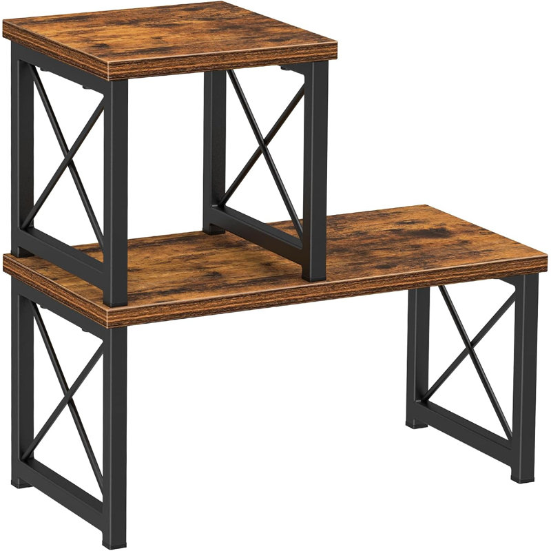 Desktop Organizer Shelf, Freestanding Small Bookshelf Desk Shelf Organizer, 2 Tier Independent Stackable Desk Organizer,7.6In