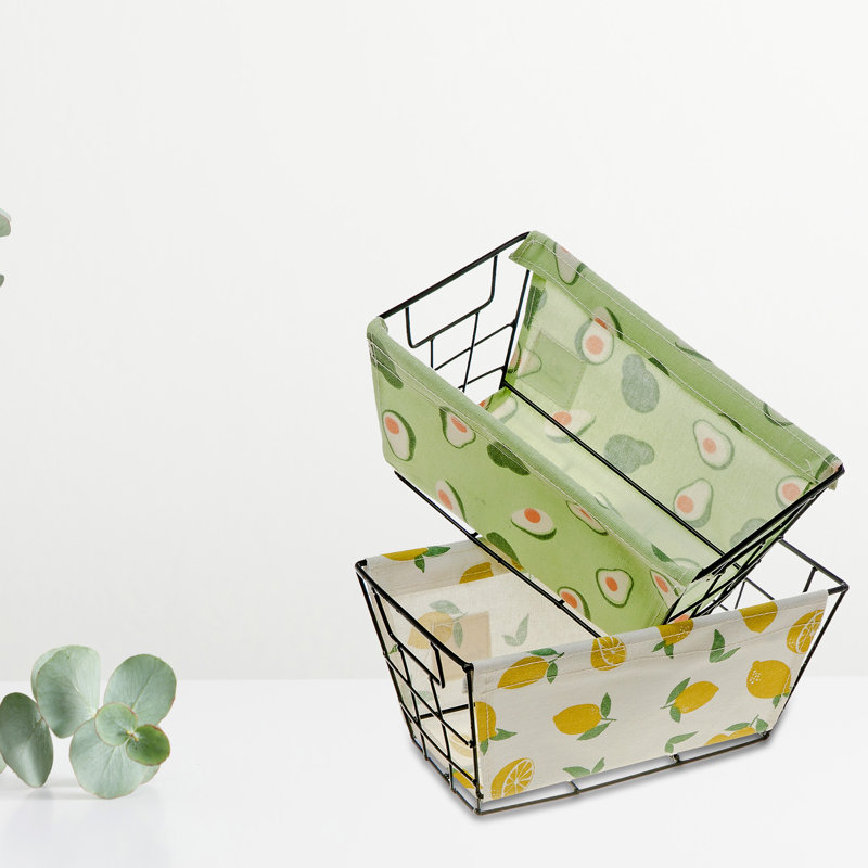 IH Casadécor Canvas Decorative Basket