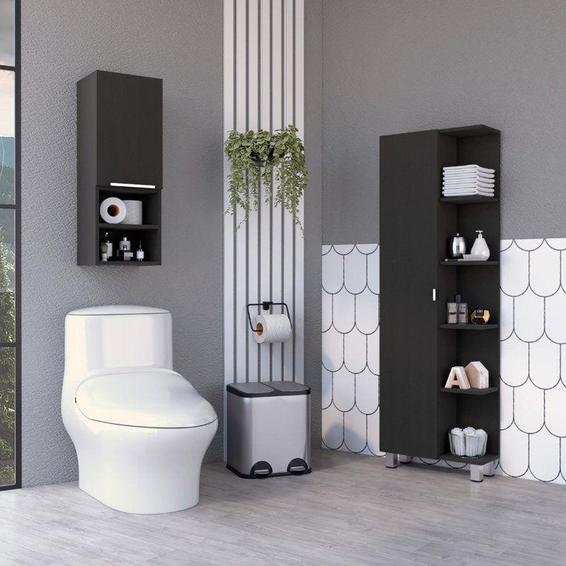 Freestanding Bathroom Storage Furniture Set