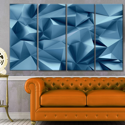 « 3d abstract géométrique background », impression à multiples images sur toile