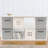 Sorbus 6 Pack 11" Foldable Fabric Storage Cube Bins with Handles in Grey Chevron-1040245254