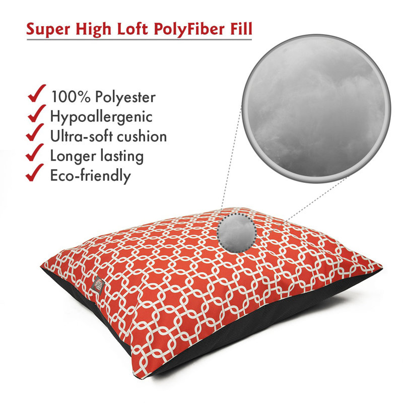 Coussin Super Value, Moyen (l 35 po x P 28 po x H 7 po), Rouge