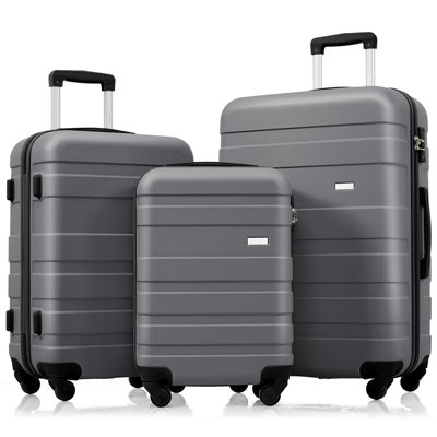 Luggage Sets New Model ABS Hardshell 3pcs Clearance Luggage Hardside Lightweight Durable Suitcase sets Spinner Wheels Suitcase with TSA Lock 20''24''28''