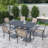 6 - Person Rectangular Outdoor Dining Set-1782542555