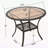 Libny Round Outdoor Dining Table With Umbrella Hole , 40'' in. W 40'' in. D-1369093177