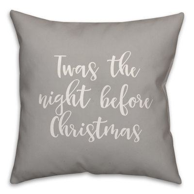  Coussin Twas the Night Avant Noël