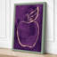 Apple Line Minimalist 1 Piece Wrapped Canvas Wall Art-97505203-97505209