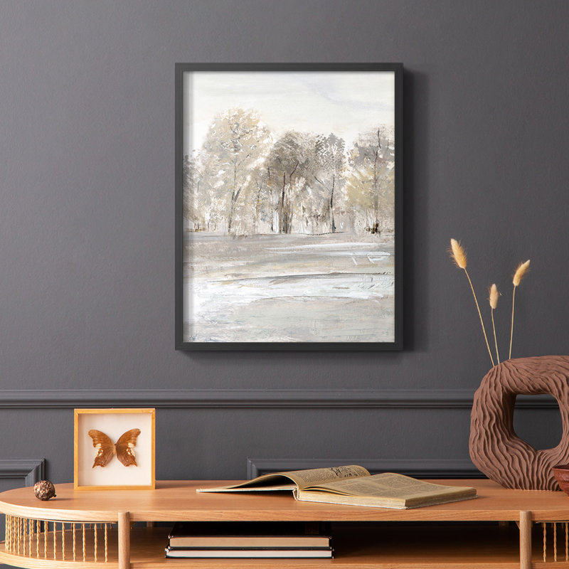 Meadow's Edge II Framed Print - Solid Wood, 10" H x 8" W, Black