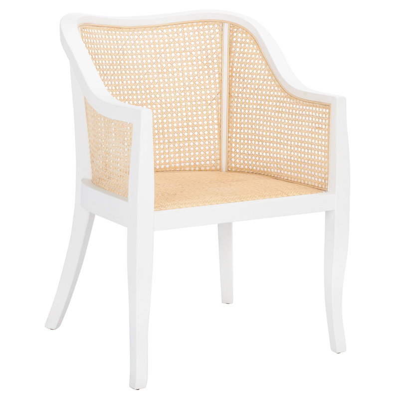 Raoul 16.3'' H Armchair, White/Natural