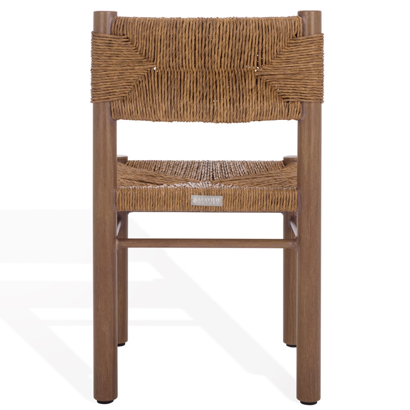Romona Rattan Weaving Outdoor Dining Chair, Brown