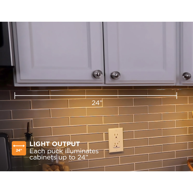 5 - Light LED Under Cabinet Puck Light