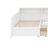Twin Size Daybed Frame With 3 Large Storage Drawers And Bookshelf, Day Bed For 2, Wooden Corner Bed Frame-942230986