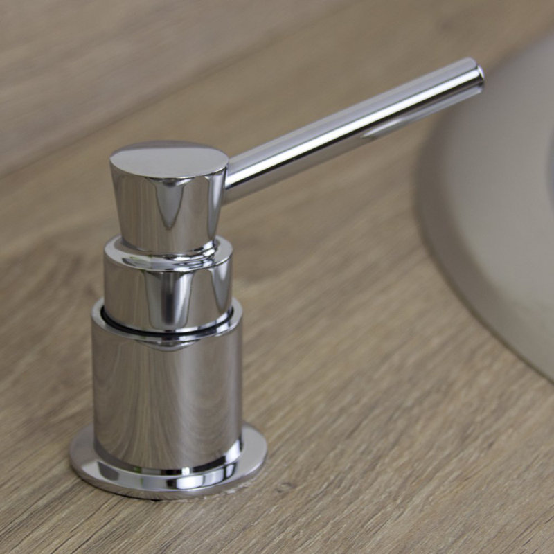 Brushed Steel 270Ml Integrated Kitchen Sink Soap Dispenser D46B47C6956E45BE8E1A6E3A92933CB7, Polished Chrome