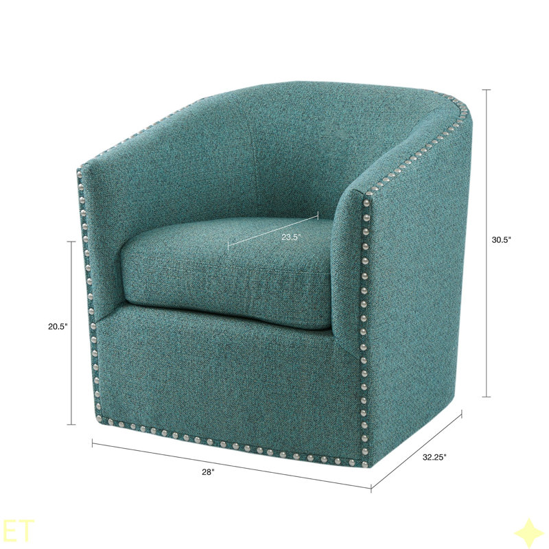 Fauteuil pivotant Tyler, Vert