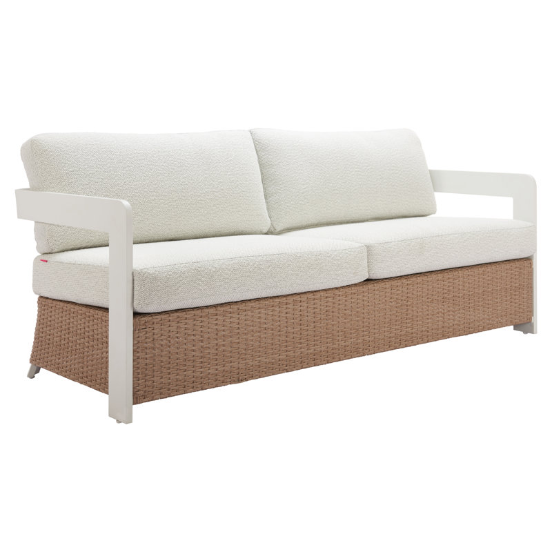 Sofa White & Brown