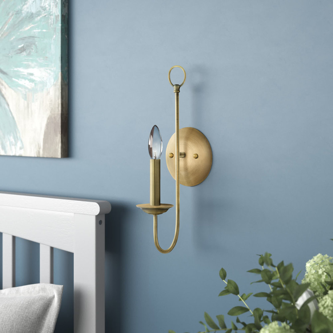 Arunvir Steel Wall Sconces Lark Manor™ 
