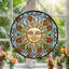 Panneau de vitrail Sun Face ， 7,8H-473042962