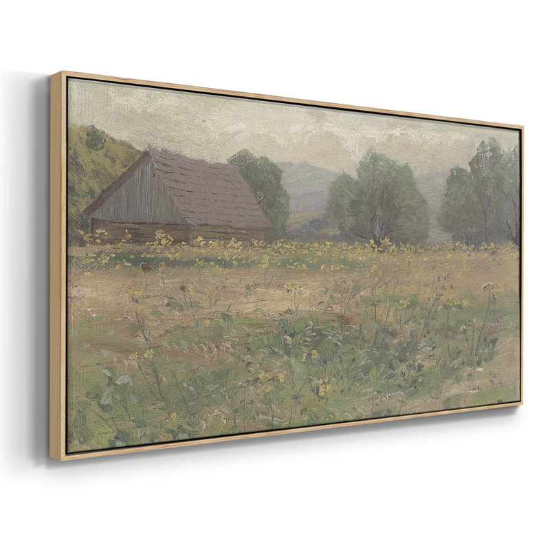 Série paysage - DCCIV - Toile tendue avec châssis, prête à accrocher, Naturel, H 17 po x l 33 po