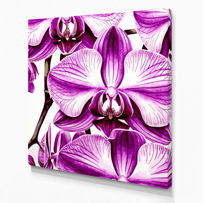 "Watercolor Botanical", art mural sur toile beige