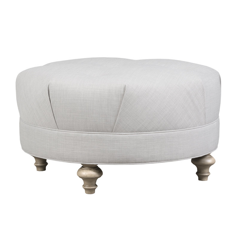Upholstered Ottoman, Gray