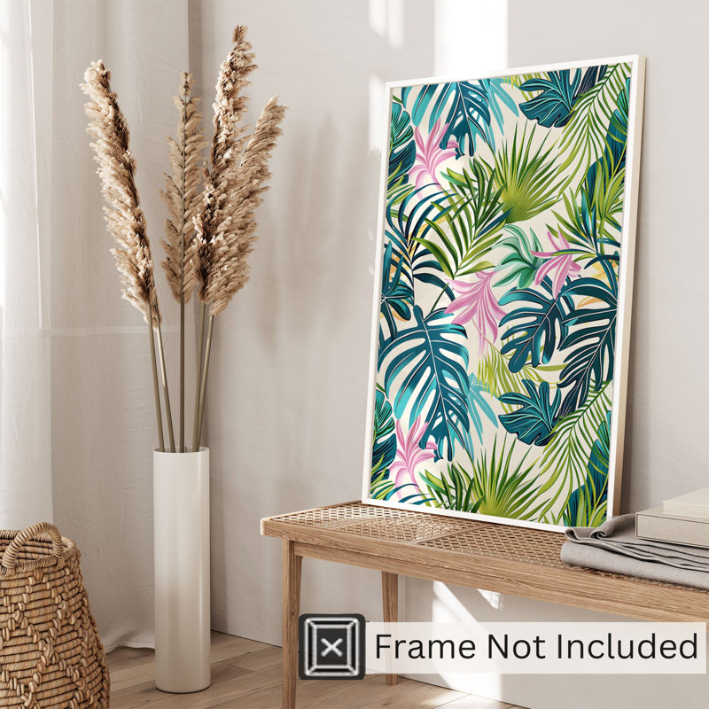 «Botanical Botanical Leaves», impression d'art tropical sans cadre