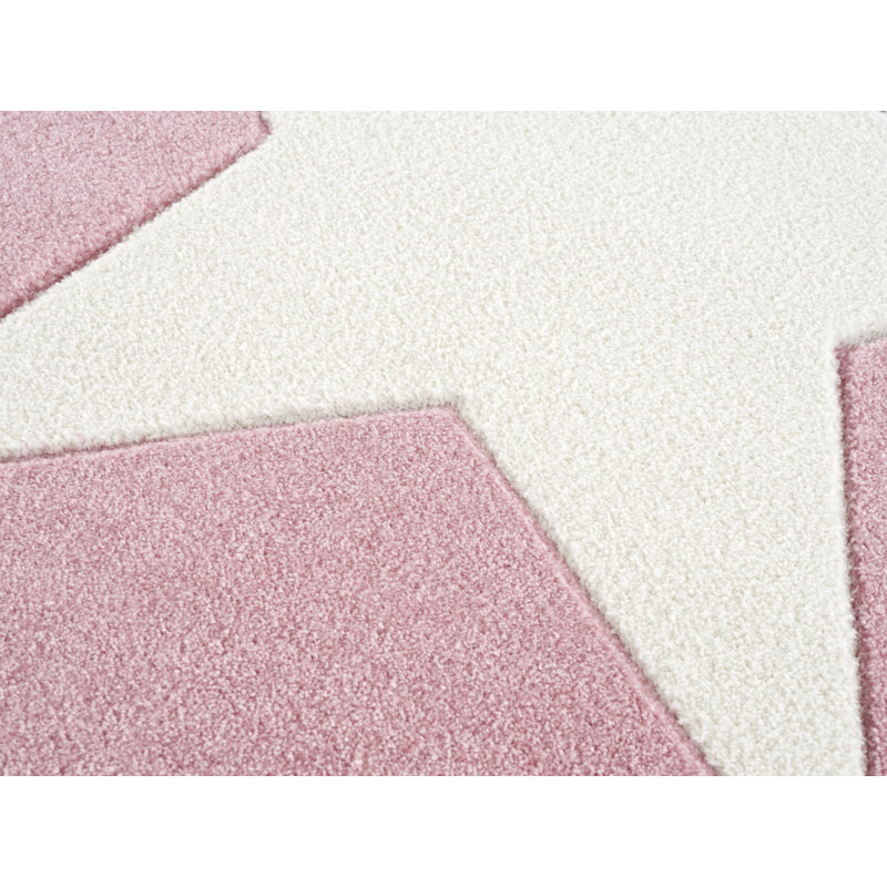 Shootingstar Geometric Shag Area Rug, Round 160cm