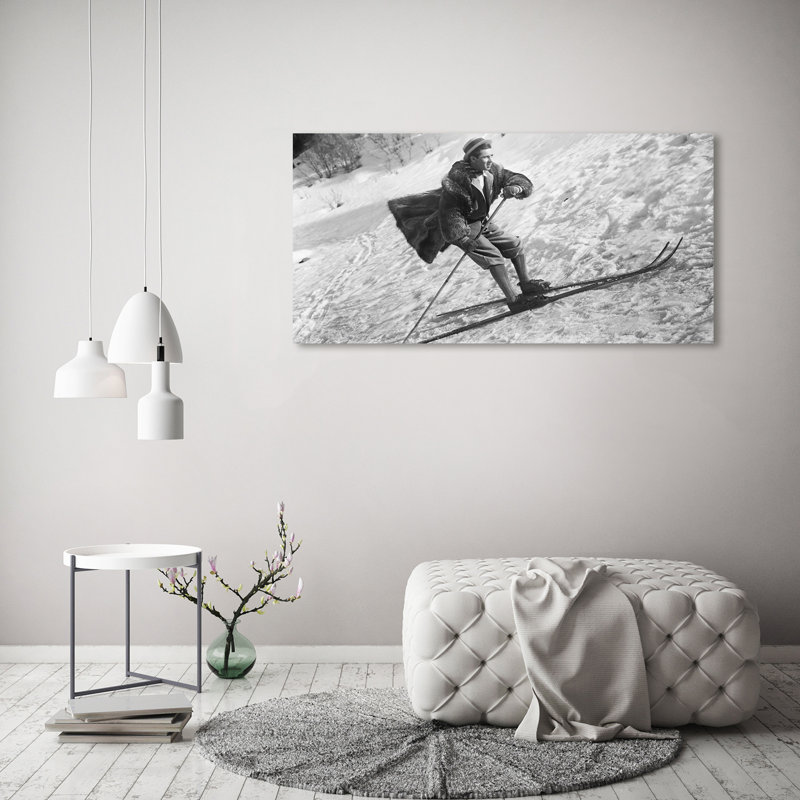 Skier - No Frame Print on Canvas