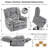 Oversized Dual Motor Power Lift Recliner Chair with Airbag Massage/Heat, Flip Arm Storage, Cup Holders,USB Type C Charging