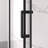 56-60" W x 74" H Semi-Frameless Sliding Shower Door, 1/4" (6mm) Clear SGCC Tempered Glass, Matte Black Finished, Adjustable Width – No Cutting Required
