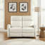 Causeuse inclinable contemporaine beige avec pochette latérale 1pc