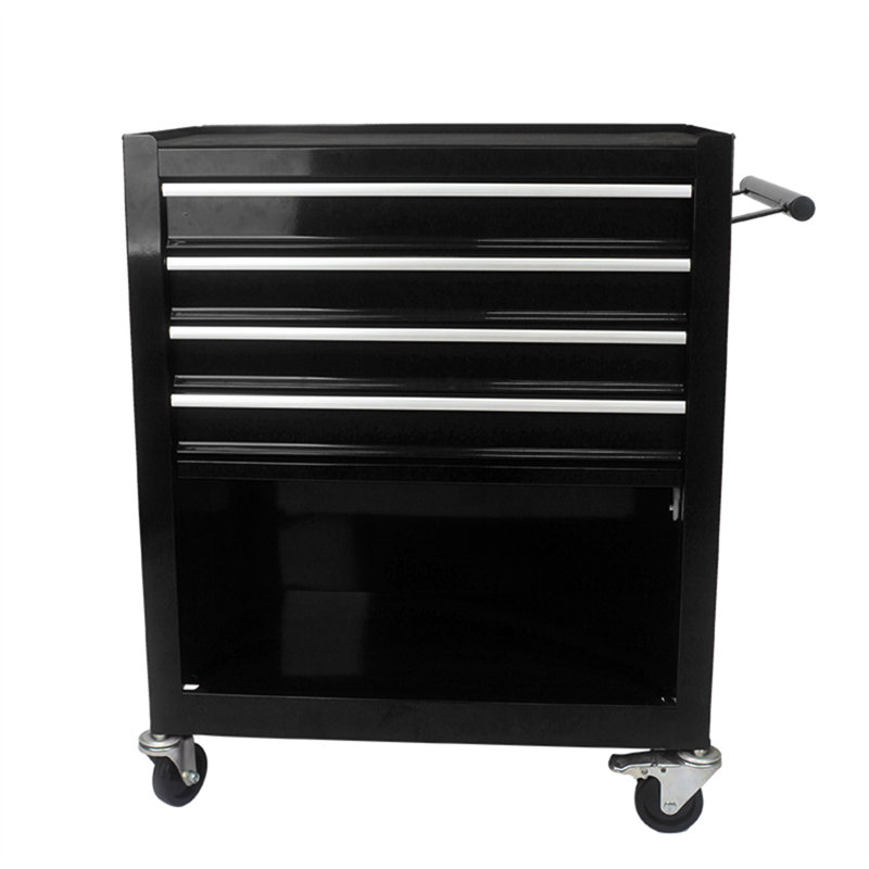 Chariot à outils multifonctionnel avec 4 roulettes, Noir, noir, noir, noir