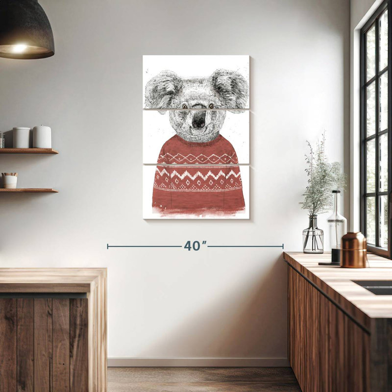 Brampt Winter Koala, 38" H x 24" W