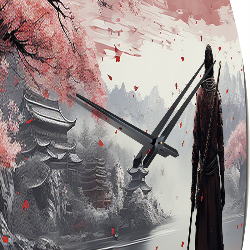 Horloge murale Asian Art Samurais Resolve II, Petit
