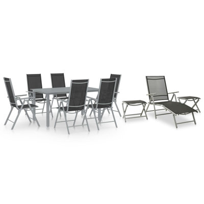 Azryel Rectangular 10 - Piecce 9 - Person Dining Set
