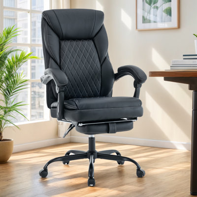 Fauteuil de direction ergonomique 22 po à large siège