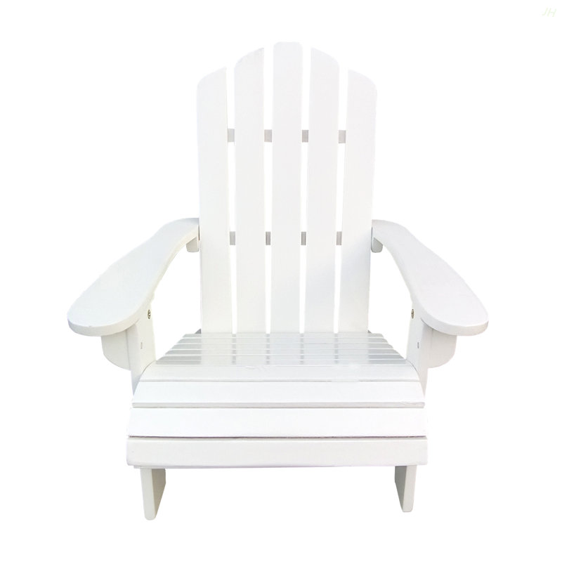 Chaise Adirondack pour enfants en bois pour l'extérieur ou l'intérieur, blanc, Blanc