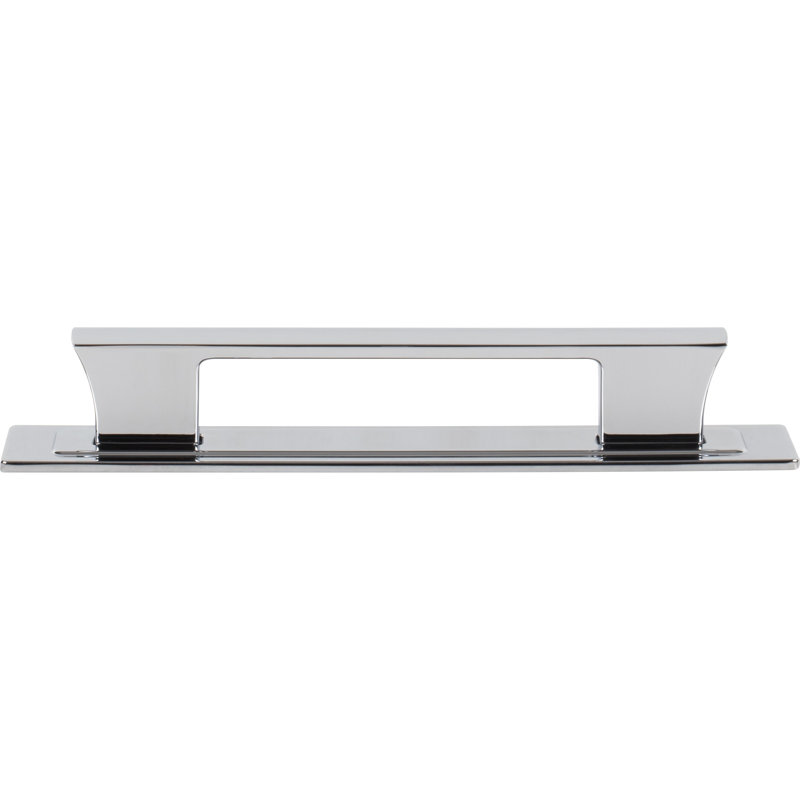 Zander 12" Center To Center Bar Pull, 5 1/16", Polished Chrome