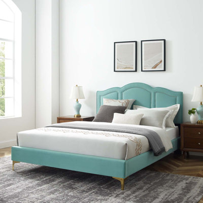 Emerson Performance Velvet Platform Bed