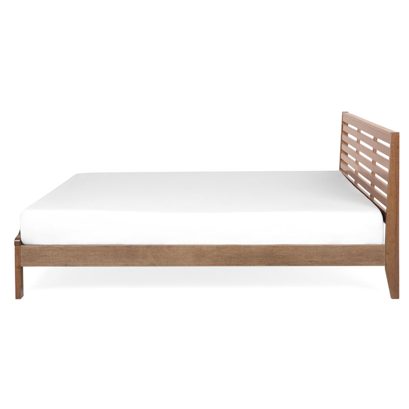Baird Solid Wood Bed, Dark Wood, Super King(6')