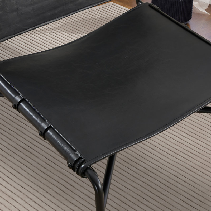 Fauteuil d'appoint l 22,81 po, Noir