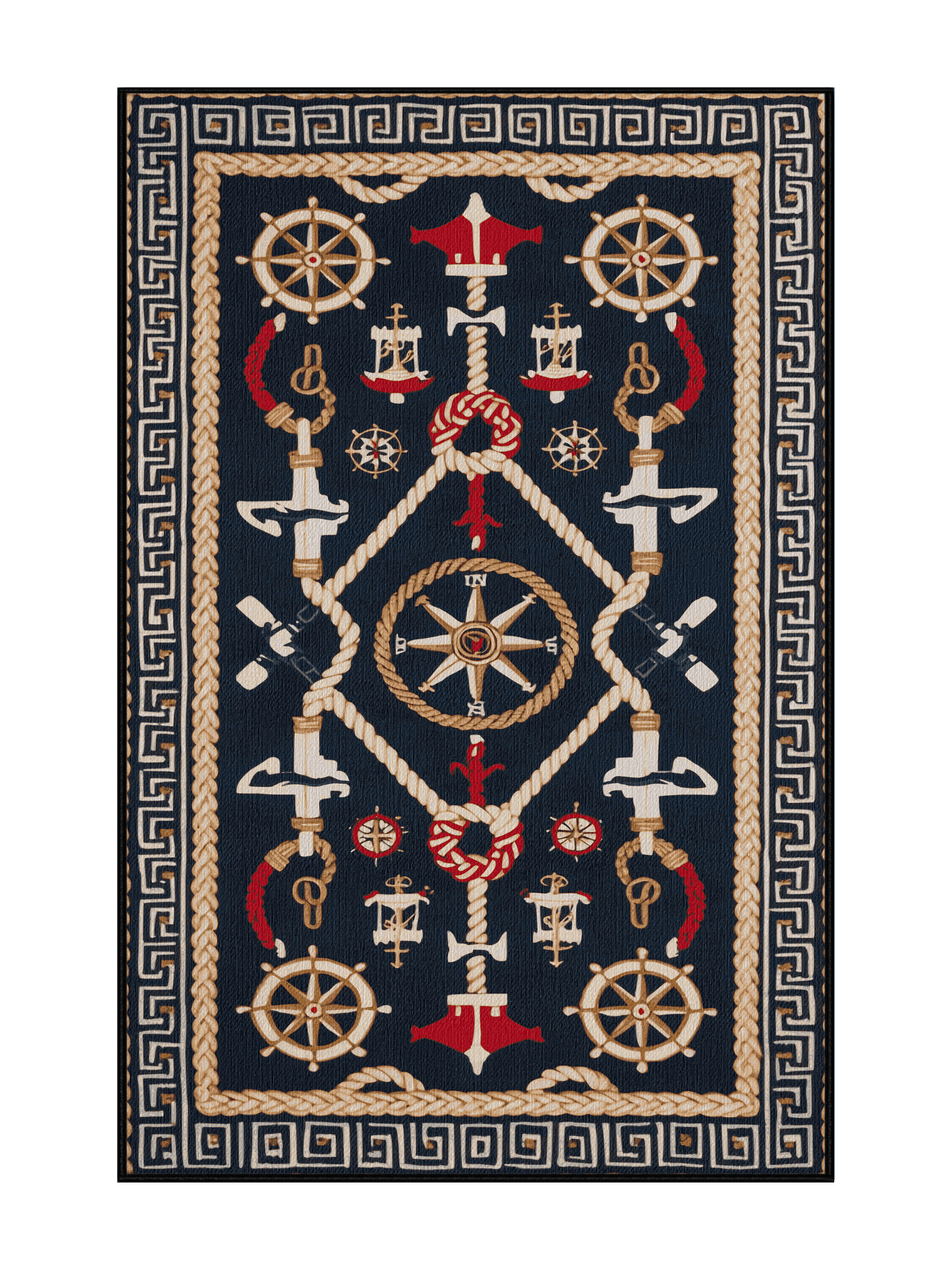 Union Rustic Washable Coastal Colonial Plus Coastal Area Rug | Wayfair