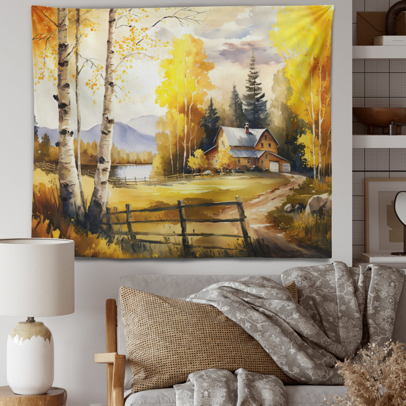 Polyester Tapestry, 32" H x 39" W