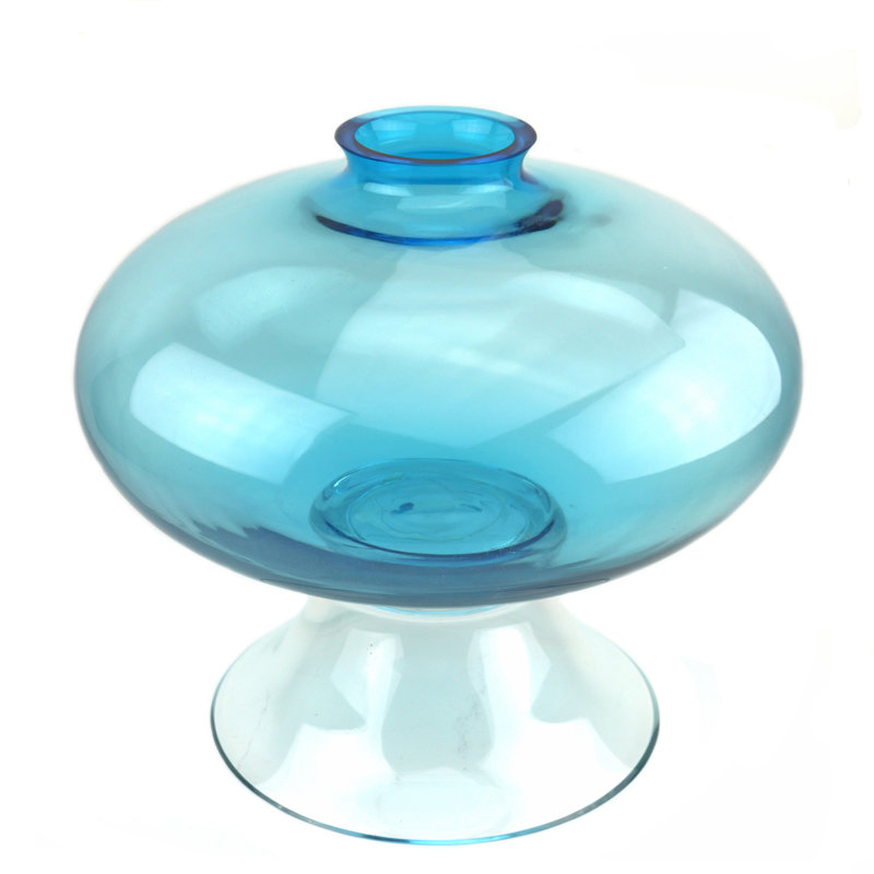 Aurora Handmade Glass Table Vase, Aqua