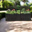 Jardinières d'intimité, grand ensemble moderne en métal pour balcon de patio